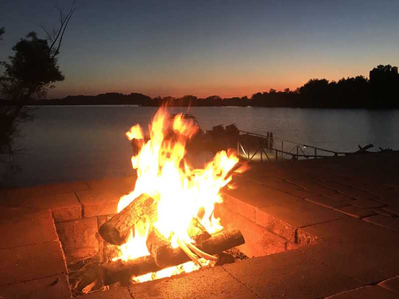 Fire pit under the stars
